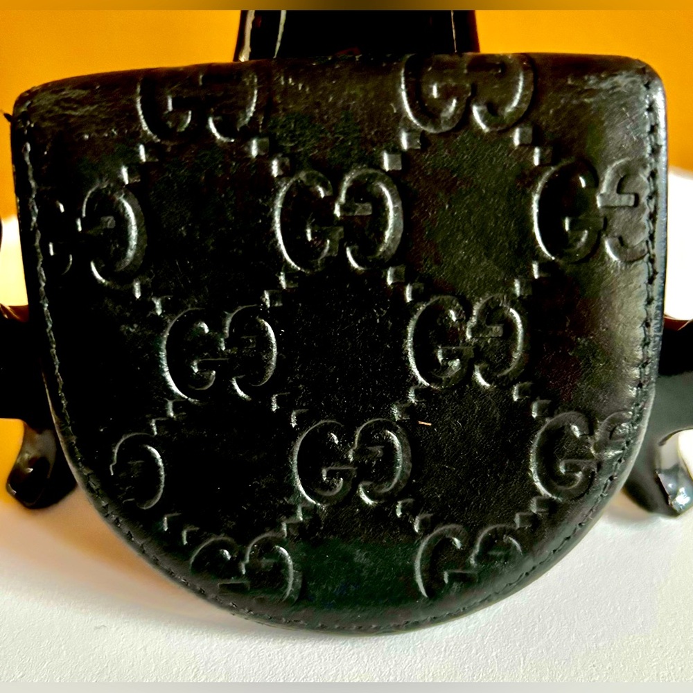 GUCCI GUCCISSIMA LEATHER COIN POUCH - Picture 3 of 5